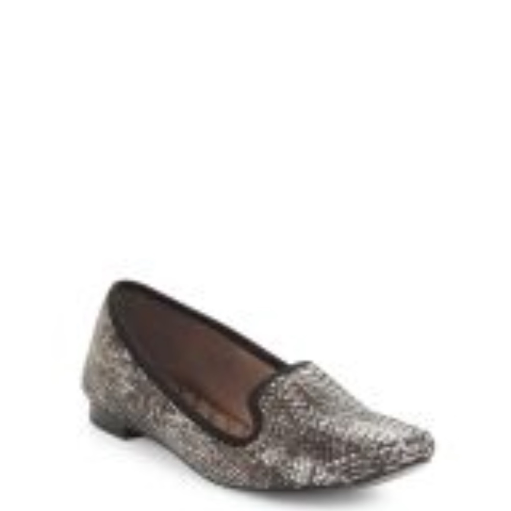 BCBG Fernanda Snake Print Smoking Slipper 7 w/ BOX